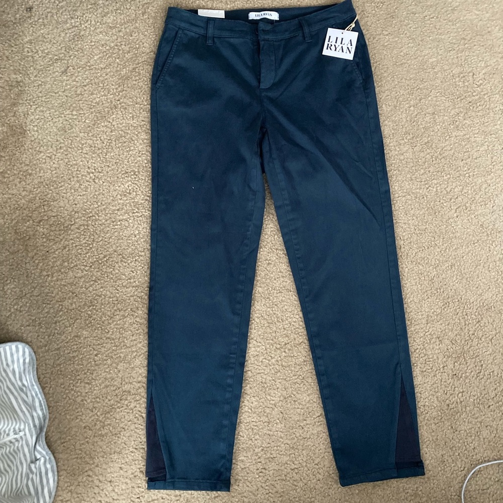 Lila Ryan The Jo Slim Chino Midnight Navy Size 8